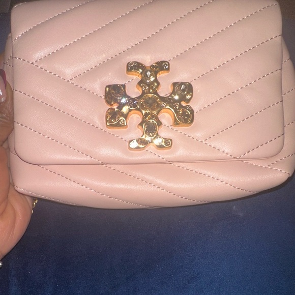 Tory Burch Kira Chevron Embellished Logo Mini Bag - Picture 1 of 9